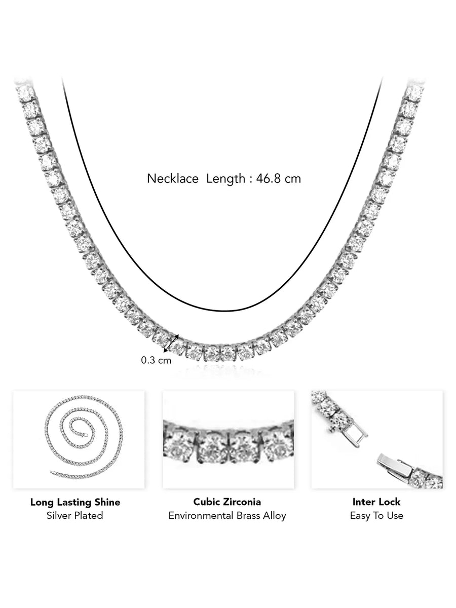 Timeless Glow Tennis Chain Necklace