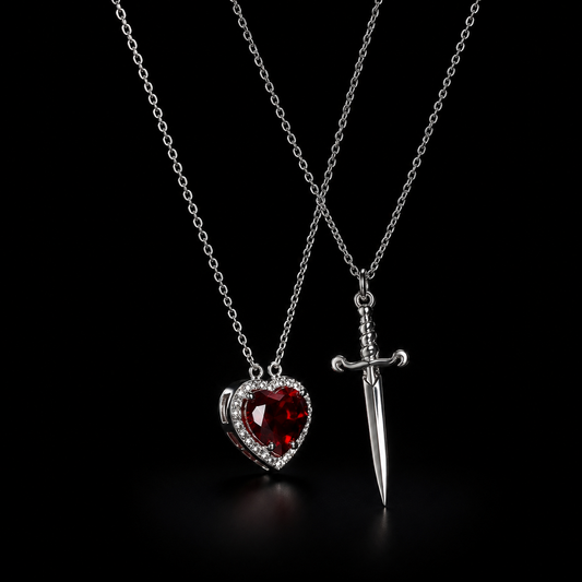 Heart & Sword Necklace