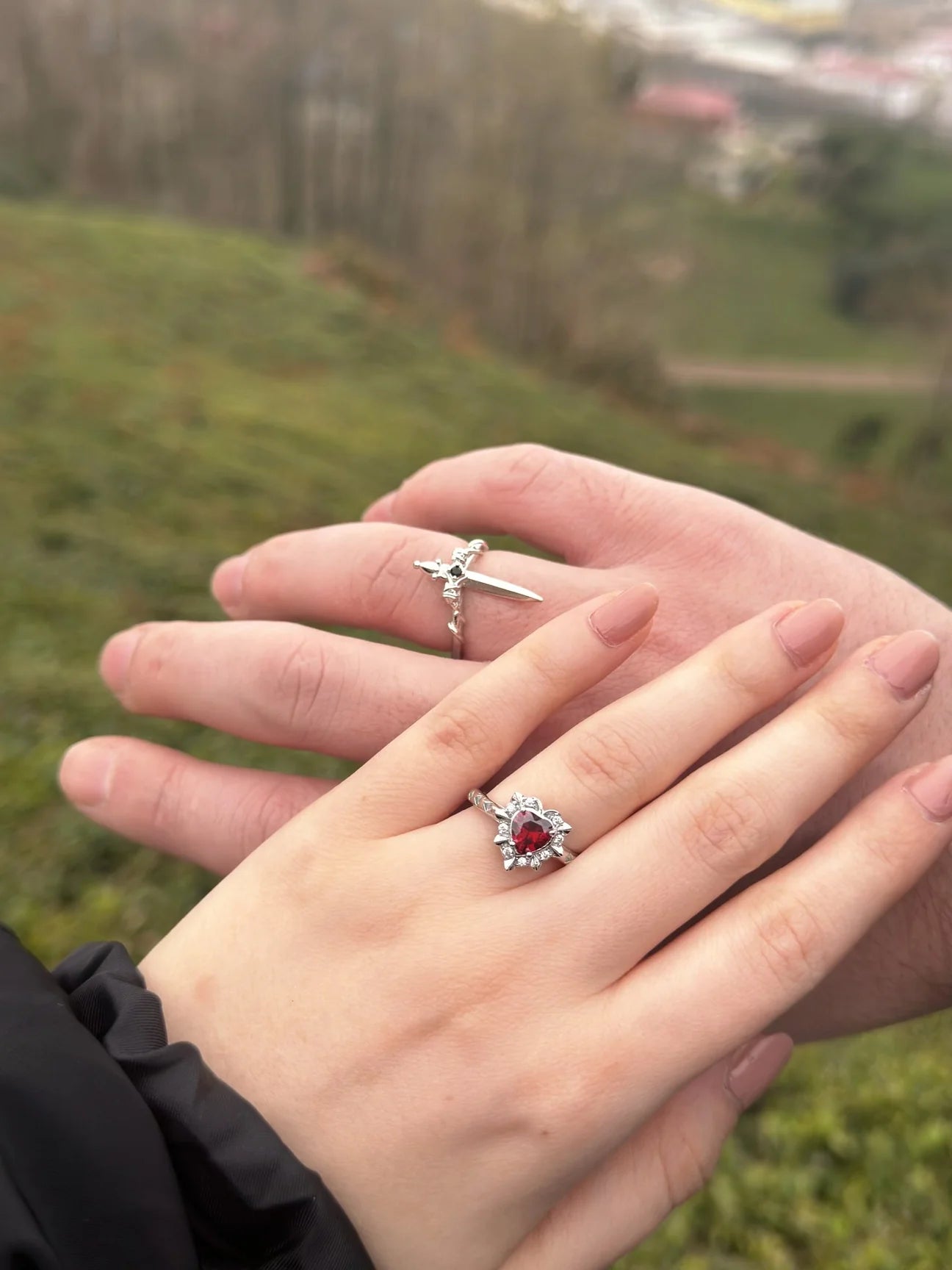 Heart & Sword Ring